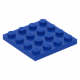 LEGO lapos elem 4x4, kék (3031)